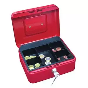 Naudas kaste WEDO 145202X izmērs 2 Sarkana 5.08 cm