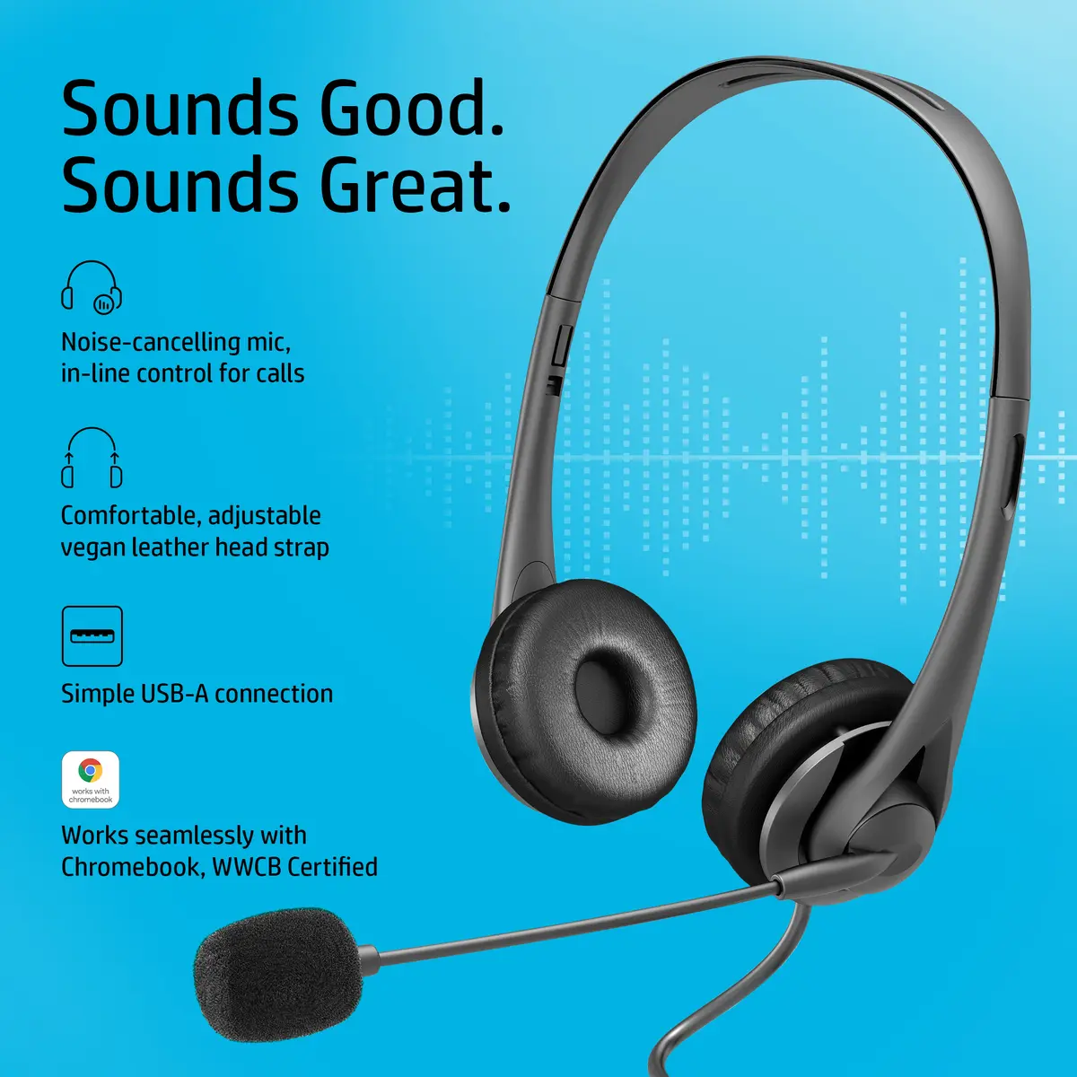 HP Stereo USB Headset G2 austiņas Photo 4