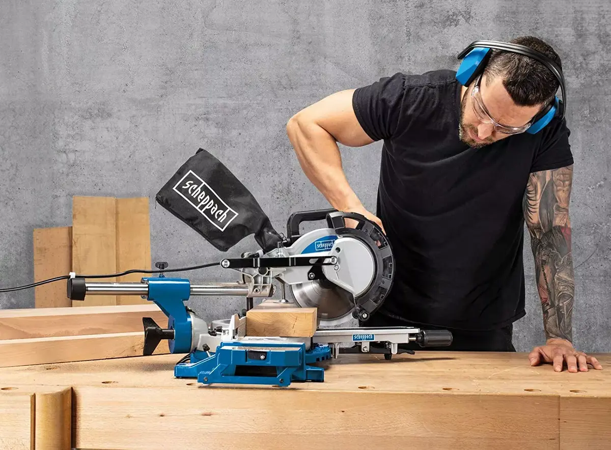 Radial Mitre Saw Scheppach HM216 216 mm 2000W Photo 4