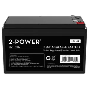 2-Power UPS Battery Sealed Lead Acid 12V 9Ah 2P9-12