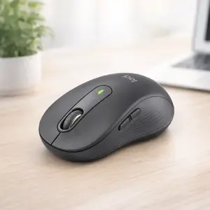 Беспроводная мышь Logitech Signature M650 L — полноразмерная для больших рук, 2 года батареи, тихие клики, настраиваемые боковые кнопки, Graphite, 2000 DPI, RF+Bluetooth