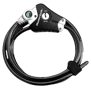 Cable Lock MASTER LOCK 8428EURDPRO Black 1.8 m Key