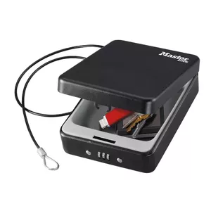 MASTER LOCK Mazā portatīvā kombinācijas atslēgu kaste Melna Tērauds 1 bloķēšanas caurums