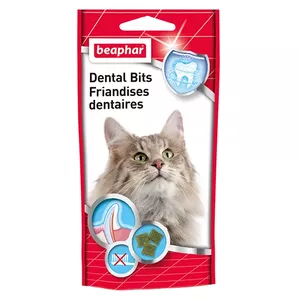 Кошачьи дентальные лакомства beaphar Dental Bits 35 г — уход за зубами