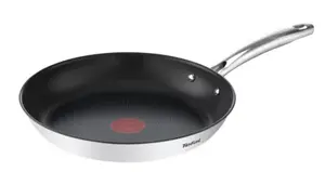 Сковорода универсальная Tefal DUETTO+ G7320734 — 30 см, нержавеющая сталь, без PFOA, черная