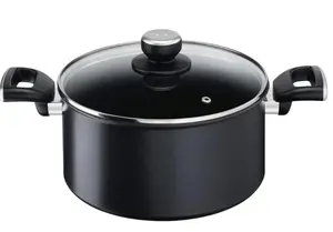 Tefal G2554672 Saucepan 5.2 L Round Black Aluminium Titanium Non-Stick Coating 24 cm