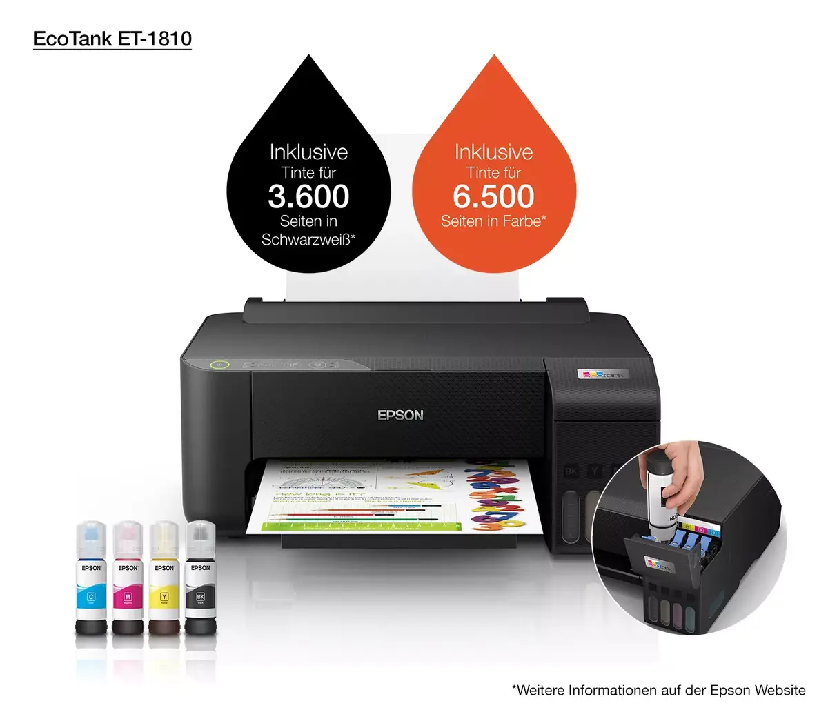 Tintes printeris Epson EcoTank ET-1810 Photo 18