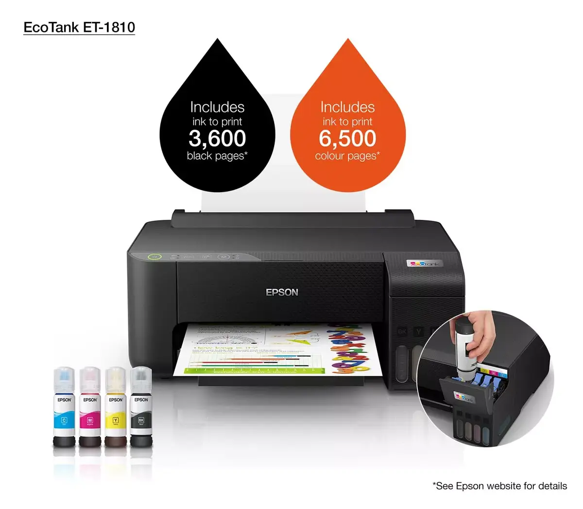 Tintes printeris Epson EcoTank ET-1810 Photo 19