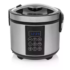 Multicooker Tristar RK-6132 — 1.5 L, 500 W, 7 auto programs, LCD, stainless steel/black