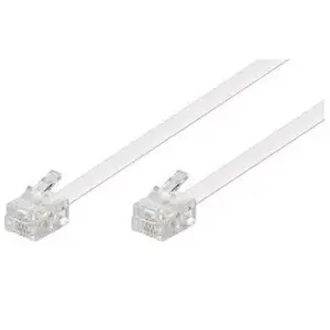 Telephone Cable Microconnect MPK191W RJ-11 Standard 15 m White