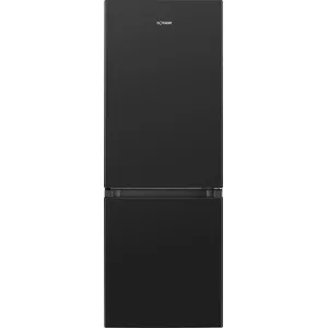 Freestanding refrigerator BOMANN KG 320.2, 165 L total (Fridge 122 L, Freezer 43 L), black, E-class, 143 cm