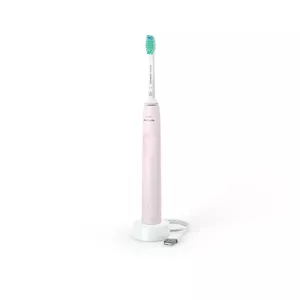 Sonic electric toothbrush Philips 3100 series HX3671/11 with pressure sensor, built-in Li‑Ion battery, 1 brush head, white/rose