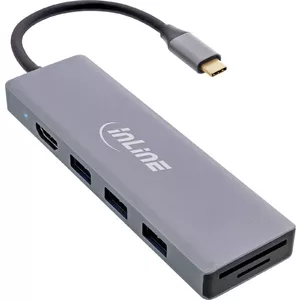 InLine USB 3.2 Type-C Multi Hub (3x USB-A + USB-C, card reader, HDMI, OTG