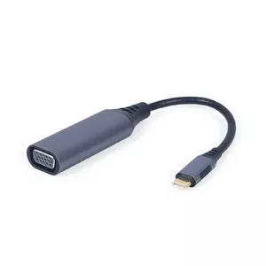 Video adapter cable GEMBIRD A-USB3C-VGA-01, USB Type-C to VGA (D-Sub), 0.15 m, grey