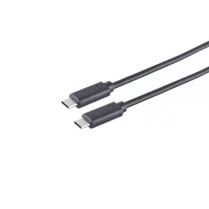 USB кабель S/CONN 13-48035 USB 3.2 Gen 2x2 2 м USB C Черный