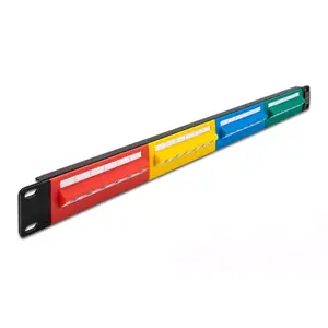 DeLOCK 19" Patch Panel 24 port Cat.5e 1U coloured RJ-45