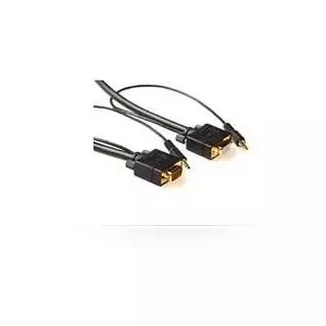 Адаптер видео кабеля Microconnect MONGH5BMJ 5м VGA D-Sub 3.5mm Черный