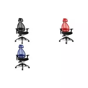 Office chair Topstar Open Art 2010 Black with armrests, T2 base