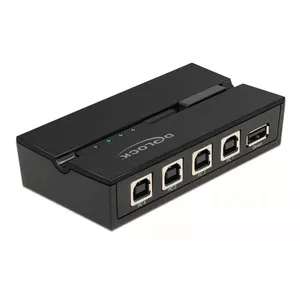 DeLOCK 11493 datu slēdzis Melns USB Type-A Type-B 0.48 Gbit/s
