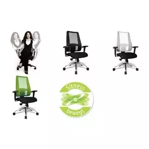 Topstar "Lady Sitness Deluxe" biroja grozāmais krēsls, melns Apvalks: 100 % poliesters, regulējams sēdekļa augstums, - 1 gab (LT29BT W500)