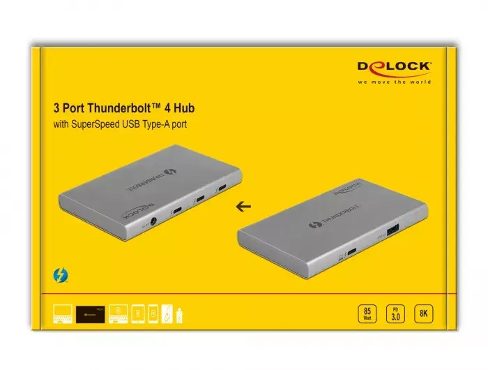 DeLOCK Thunderbolt 4 Hub 3 Port Photo 4
