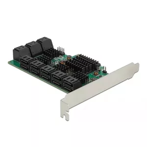 DeLOCK 16 port SATA PCI Express x4 Card 6 Gbit/s Green Grey