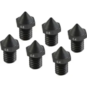 Cietie uzgalis 3D printerim Flashforge C3P komplekts 0,4 mm / 0,6 mm / 0,8 mm