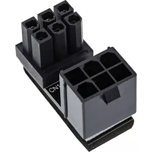 InLine Блок питания внутренний 180° ATX 6pin male female Черный 26636E