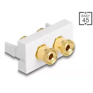 DeLOCK Easy 45 Модуль 2 x клемма красная черная кольцо 22.5 x 45 мм