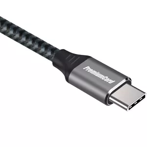 USB-C cable PREMIUMCORD ku31cr1 3.2 Gen2 100W 1m — USB-C to USB-C data and power cable