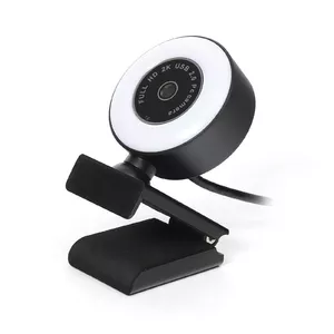 USB Webcam Platinet 1080p Full HD 2MP Integrated Microphone Black