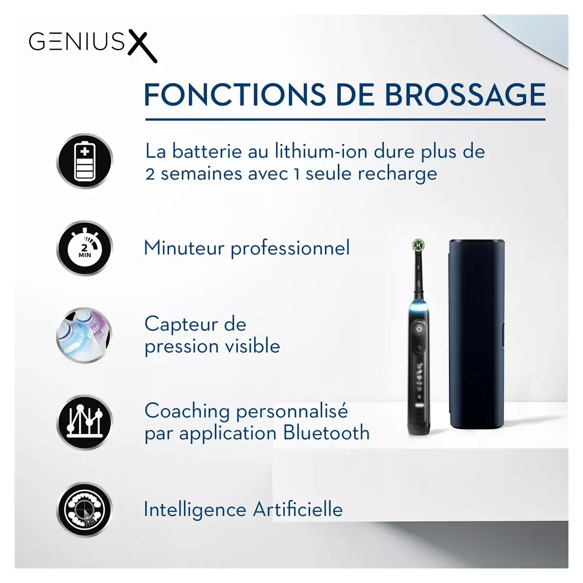 Oscillating Toothbrush Oral-B Genius X 80354128 Photo 6