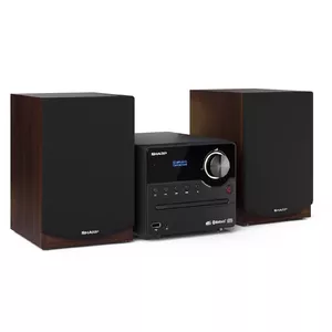 Sharp XL-B517D Home audio micro system 45 W Brown