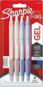 Gel pen Sharpie S‑Gel Frost Blue Pearl White 0.7 mm — blue/black ink