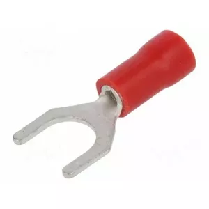 Spaiļu dakša (tip dakša) M6, tapas Ø 6,4 mm, priekš vadītāja 0,5–1 mm²