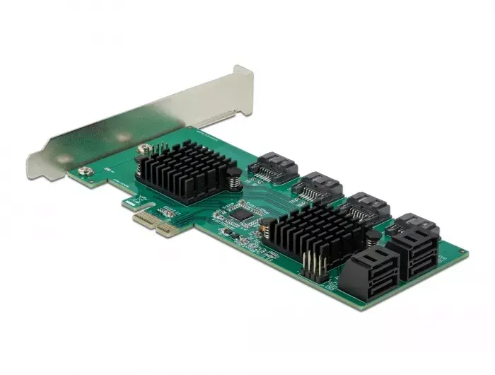 DeLOCK 8 портовая SATA PCI Express x1 карта Photo 2