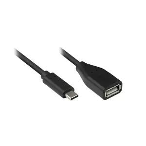 USB cable Alcasa 2511-OTG2 USB 2.0 0.1 m USB C USB A Black