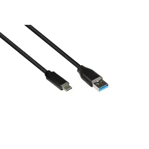 USB кабель Alcasa 2831-AC005S 0.5м USB 3.2 Gen 2 USB A USB C Черный