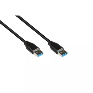 USB Cable Alcasa 2831-AA005S 0.5m USB 3.2 Gen 2 Black