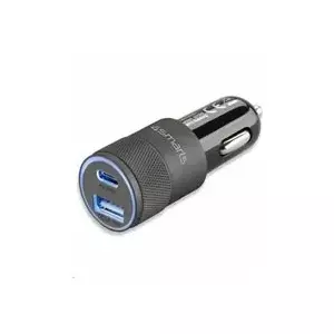 Car Charger 4smarts Rapid+ Black Auto 4S464448 Fast Charging 2 Ports