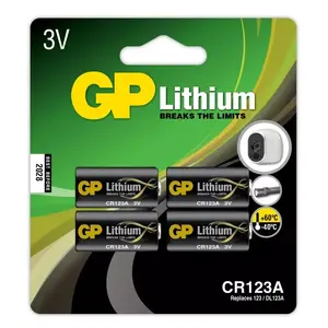 Vienreizējā baterija GP Batteries Lithium CR 123A Litija-Mangāna Dioksīds