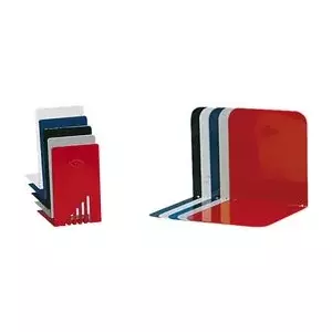 Bookend WEDO 102 1000 metal, white, 140 x 85 mm