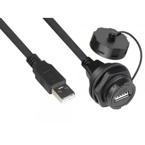 USB cable Alcasa IC04-U204 1 m USB A Black USB 2.0