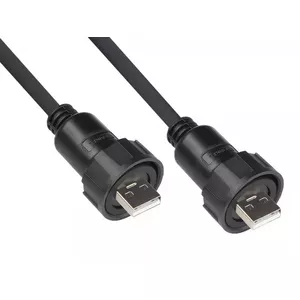 USB кабель Alcasa IC04-U202 1м USB A Mini-USB A Черный
