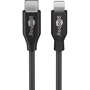 Goobay Lightning Cable 1m Black USB C 39445