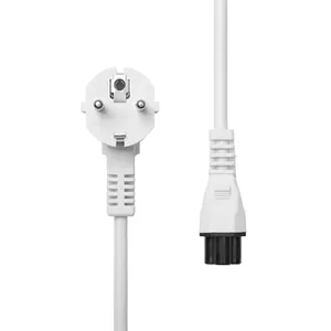 ProXtend Power Cord Schuko Angled to C5 1M White Balts F-veida elektrības spraudnis C5 uzmava