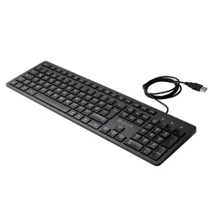 eSTUFF GLB211402 Проводная USB офисная клавиатура немецкая QWERTZ полноразмерная мембранная черная