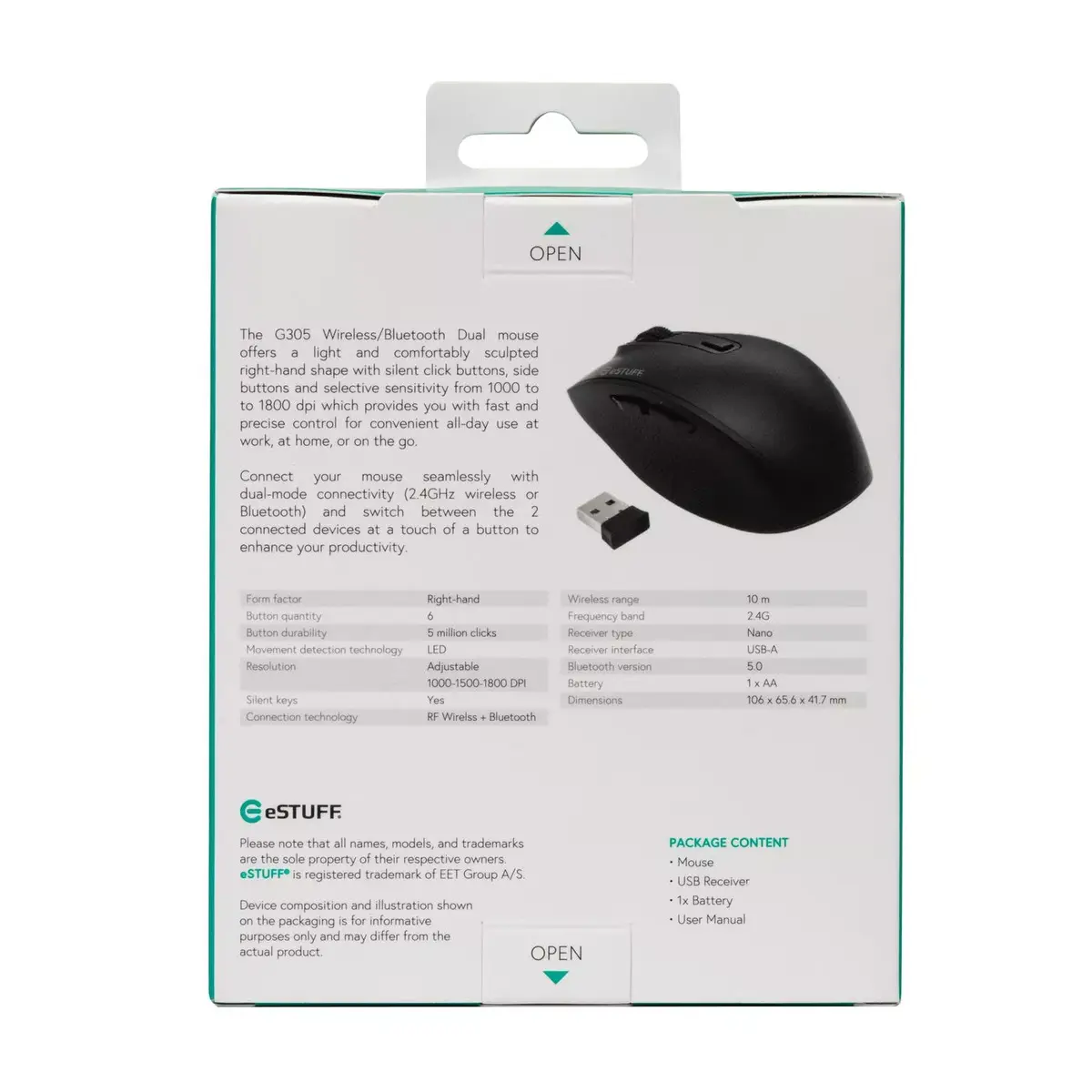 Мышь eSTUFF GLB214002 Photo 3