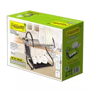 Maestro MR-1025-53-BLACK Dish Drying Rack 53 cm Black