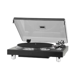 Belt‑drive audio turntable Krüger&Matz TT-602 — Black, 420×350×155 mm, 5.2 kg